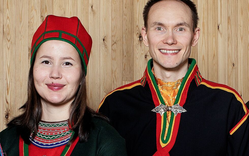 Maja Kristine Jåma, sametingsråd for kultur (NSR), og Runar Myrnes Balto, sametingsråd for budsjett (NSR)
 Foto: Marie Louise Somby Árvu/Sameti