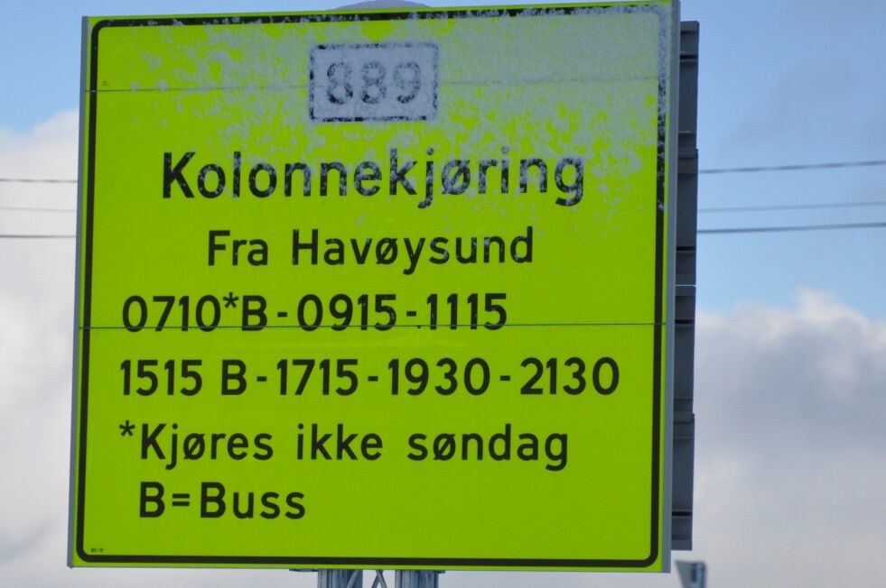 Dette skiltet har nok mang en veifarende blitt møtt med flere ganger i vinter
 Foto: Ronald Andersen