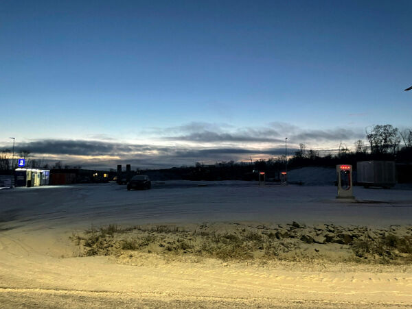 Mørklagt ladestasjon