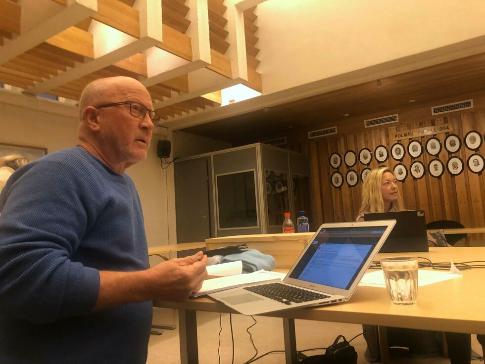 Børre Steinar Børresen (V) stemte mot å lukke formannskapsmøtet under den delen der kommunens interne granskingsutvalg skulle orientere.
 Foto: Birgitte Wisur Olsen