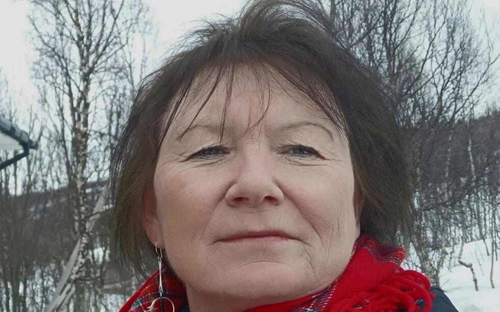 Irene Larsen forteller om hvorfor hun går av som leder av Mun dajan – Foreninga samiske forfattere.
 Foto: Privat
