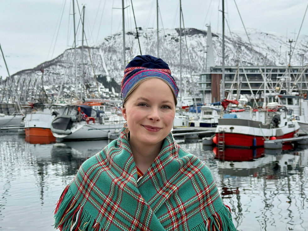 Politisk rådgiver for sametingsrådet, Sandra Márjá West (NSR), fikk anledningen til å delta for første gang med oppgradert status.
 Foto: Sametinget