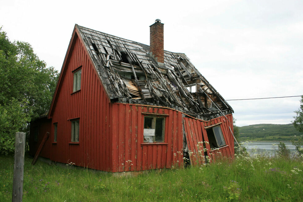 «Forargelsens hus» på Mælen i Indre Billefjord.
 Foto: Anthon Sivertsen
