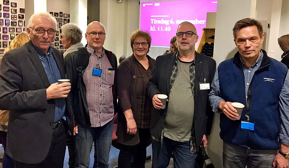 Denne gjengen var klare for å bidra og høre under den åpne høringen på Stortinget. Fra venstre Arne Pedersen, Leif Birger Mækinen, Randi Karlstrøm, Herman Klemet Hansen og Geir Johan Nilsen.
Foto: Privat