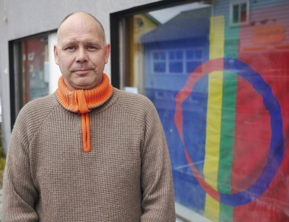 Styreleder Torgrim Helgesen for Nordavindsfolket/Davvebiegga álbmot i Nordkapp er glad for at det den siste tiden har vært ei positiv utvikling innen organisasjonen.
 Foto: Geir Johansen