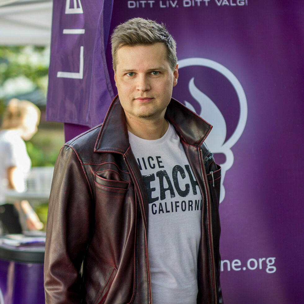 Partileder i Liberalistene, Arnt Rune Flekstad.
 Foto: Presse