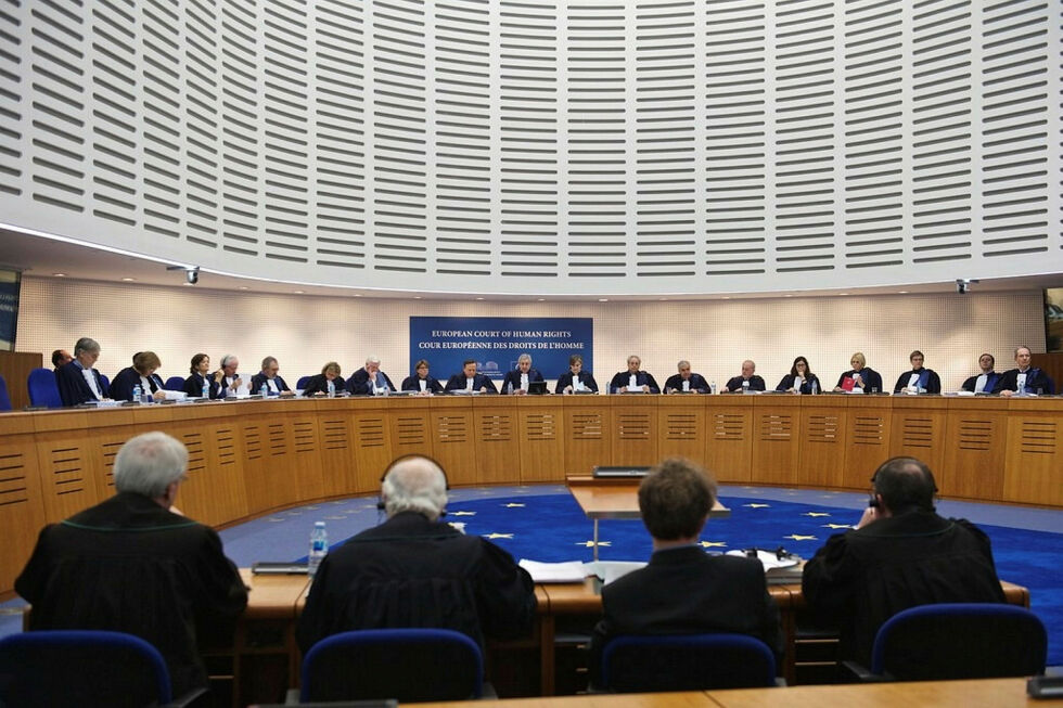 En ny runde for Karasjok-saken kan åpne døren til den Europeiske menneskerettighetsdomstolen (EMD) i Strasbourg. Her fra storkammerbehandling i EMD.
 Foto: Sandro Weltin/COE