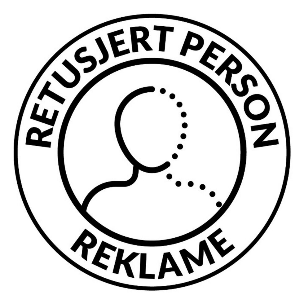 Dette merket må legges på retusjert reklame.
