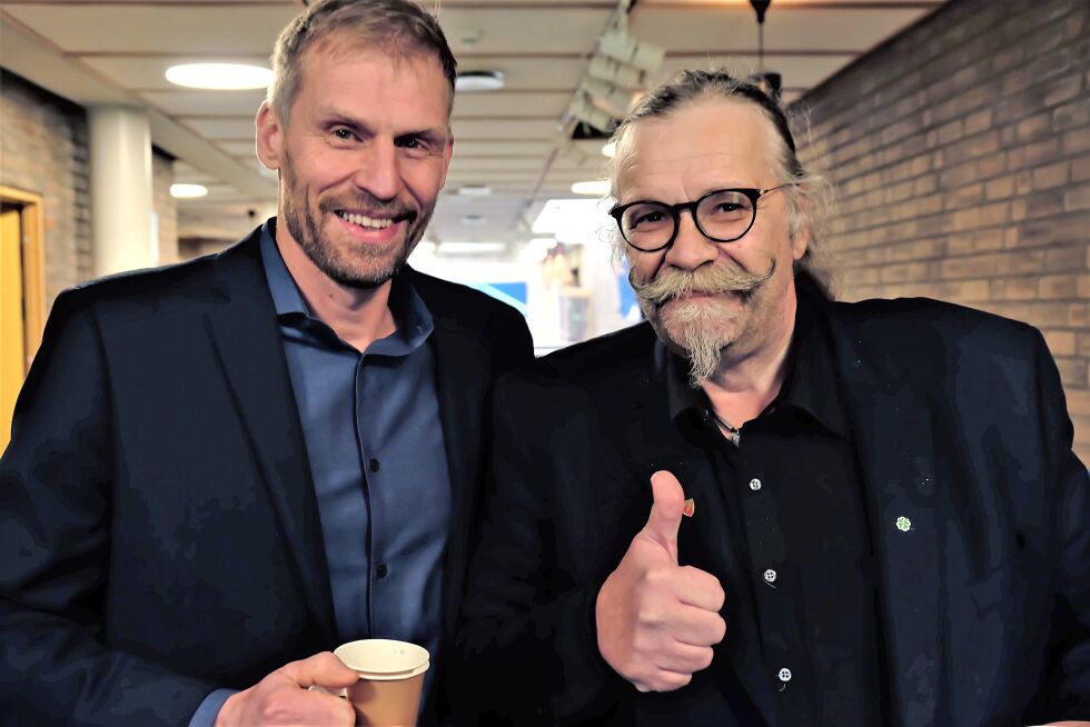 De var helt enige, Høyres Jo Inge Hesjevik (til venstre) og SPs Kurt Wikan, om museenes betydning.
 Foto: Bjørn Hildonen