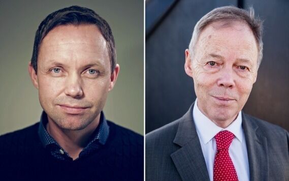Regionkontorleder NIM Kautokeino, Johan Strömgren og spesialrådgiver NIM Petter Wille (Pressefoto)
