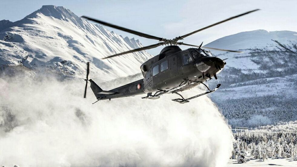 Et av Forsvarets Bell 412-helikoptre. Foto: Forsvaret