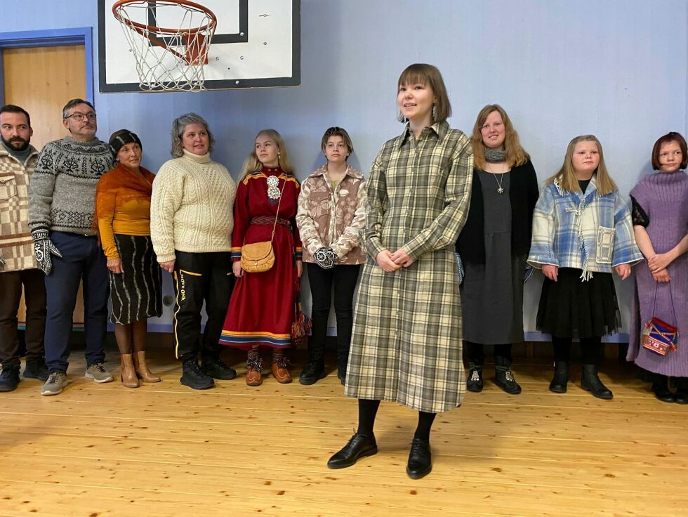 Arctic Wool, som er et samarbeidsprosjekt mellom designer Ramona Salo Myrseth, Løvli Naturull og Birtavarre Husflidslag.
 Foto: Elin Wersland