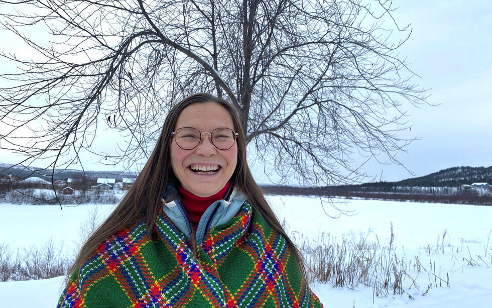 En av dem som skal fortelle om Iver Jåks er Petter-Iŋggá Gunvor/Gunvor Guttorm.
 Foto: Elin Wersland
