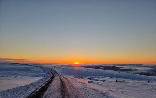 Malerisk vakkert på Jarfjordfjellet