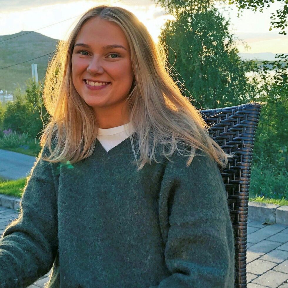 Ka­ta­ri­na Jør­stad Thoresen (20) er valgt som le­der i nye Nordkalottungdommen. Foto: Pri­vat