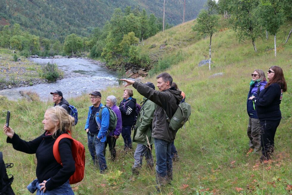 21 personer var med på vandringen.
 Foto: Torun O. Wernberg