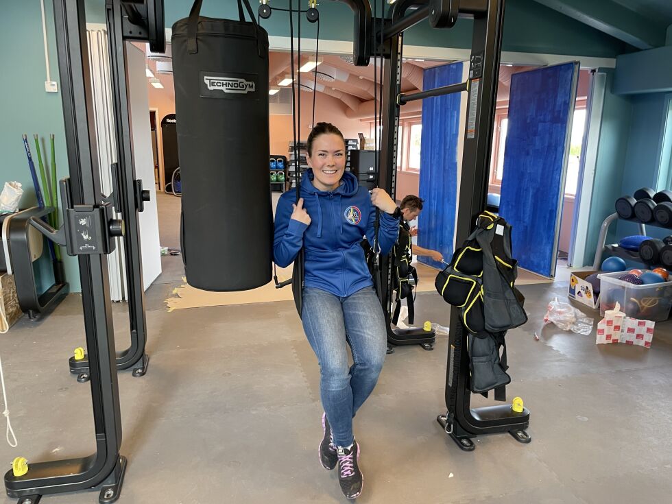 Fysioterapeut Camilla Kalliainen stortrives med de nye lokalene.
 Foto: Birgitte Wisur Olsen