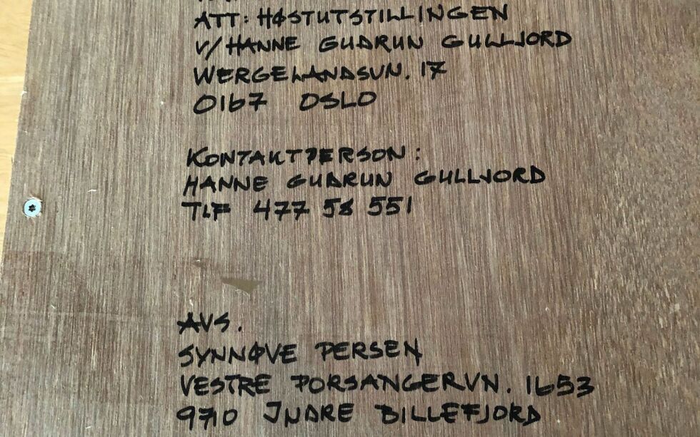 Vi har intervjuet kunstner Synnøve Persen om hva som befinner seg i kassa.
 Foto: Privat
