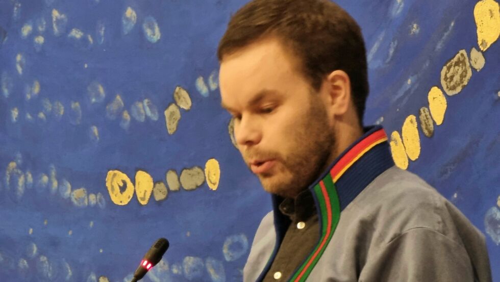 Sametingsråd Mikkel Eskil Mikkelsen (NSR).
 Foto: Steinar Solaas