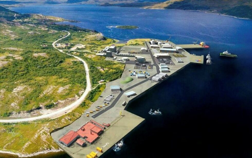 Industriområdet på Markoppneset.
 Foto: Hammerfest kommune