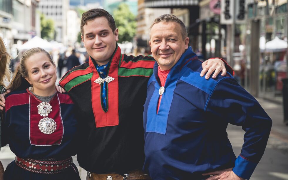 Aili Guttorm, Piera Heaika Moutka og Tor Gunnar Nystad.
 Foto: Jonas Driveklepp