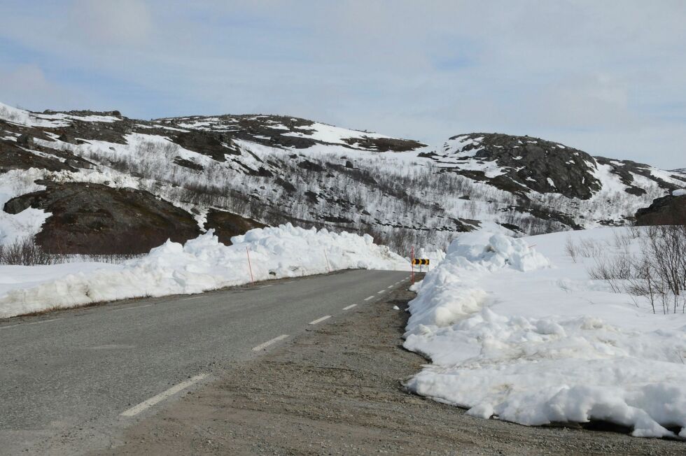 Ons­dag et­ter­mid­dag blir det klart for å kjøre til Gren­sen med bil. Her et ar­kiv­bil­de fra Holm­van­net fra 2017, som vi­ser godt med sne det året også. Foto: Hall­geir Hen­rik­sen