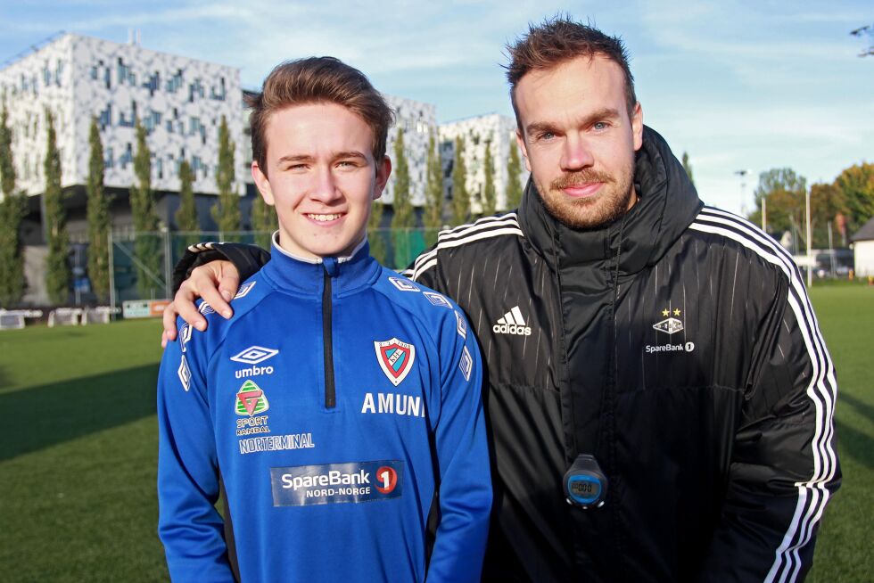 Amund Erlandsen Sandø fikk et innblikk i Rosenborgs treningshverdag da han trente med klubben i fire dager.
 Foto: Svein Halvor Moe