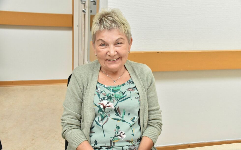 Britt Kollevåg ville skryte av uteseksjonen, til deres nye sjef.
 Foto: Sara Olaussen Stensvold