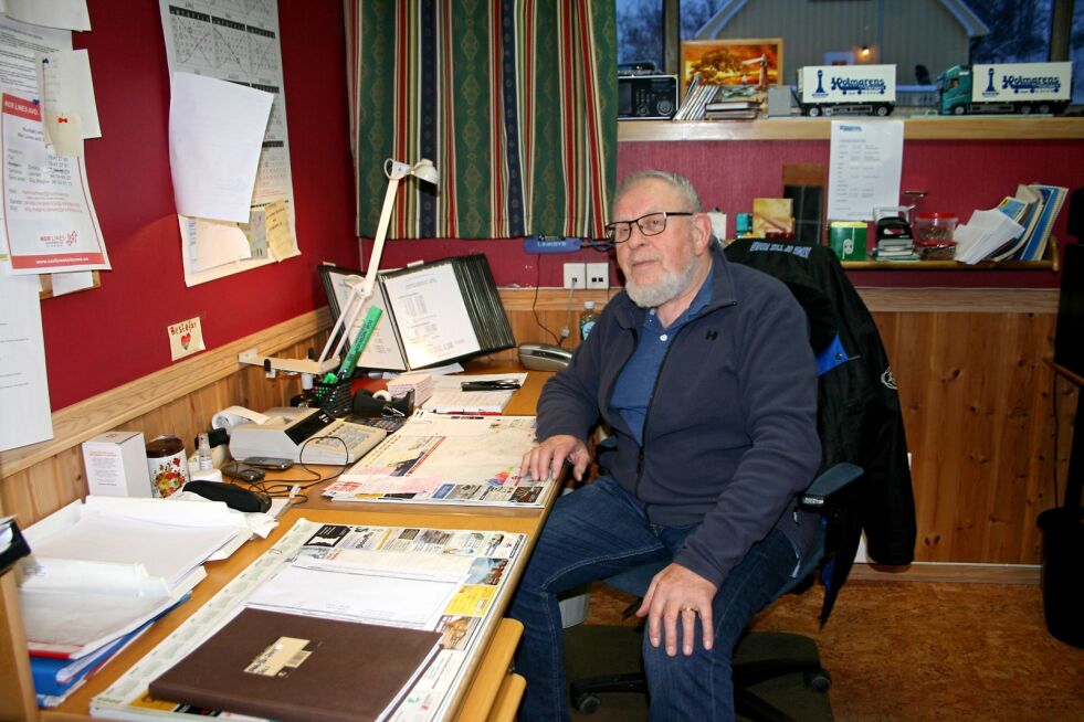 Det er mest det administrative arbeidet Jan Petter Holmgren nå tar seg av.
 Foto: Anthon Sivertsen