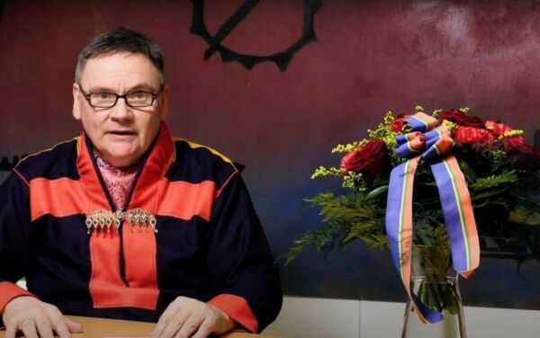 Liten 6. februar-markering i Kárášjohka