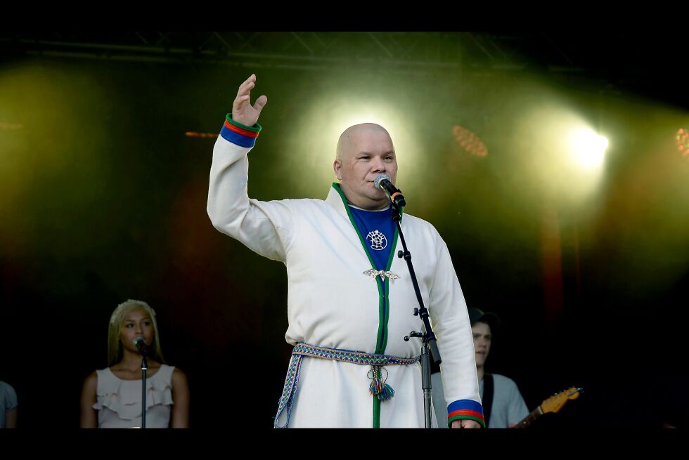 Kalle Urheim, her fra konserten på Márkomeannu i 2017.
 Foto: Steinar Solaas