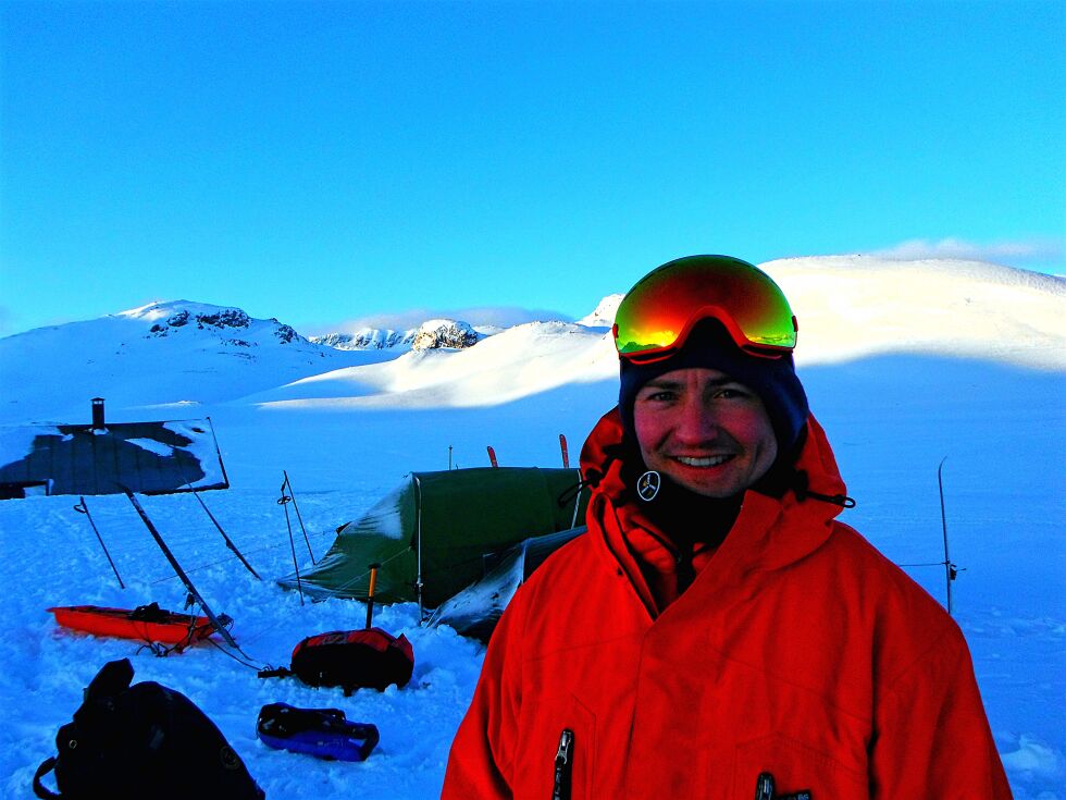 Sammol Jovnna Nystad på Hardangervidda.
 Foto: Privat