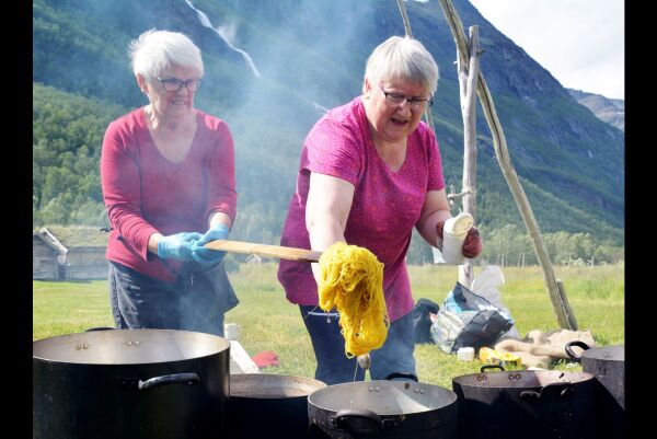 Plantefarging av garn er supertrendy