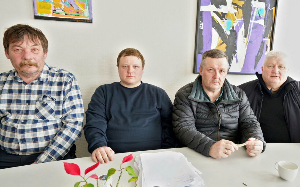 Disp­ut­valg­et for mo­tor­ferd­sel i Kau­to­kei­no har fått søk­na­den fra tid­lig­ere kom­mu­ne­di­rek­tør Kent Va­lio i re­tur fra statsforvalteren, som har er­klært tid­lig­ere ved­tak for ugyl­dig. Her er sek­re­tær Isak Mat­his O Hæt­ta, le­der Ve­gard Ol­sen, Mik­kel Ailo Lo­gje og Kle­met K. Klemetsen.
 Foto: Kautokeino kommune