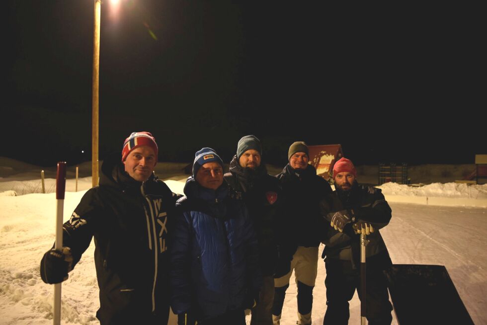 Fra venstre; Rune Skanke, Bjørn Petter Pettersen, Erik Hildrum Follesø, Janne Saarenpaa og Valery Rodionov.
 Foto: Oskar Melkeraaen Aas