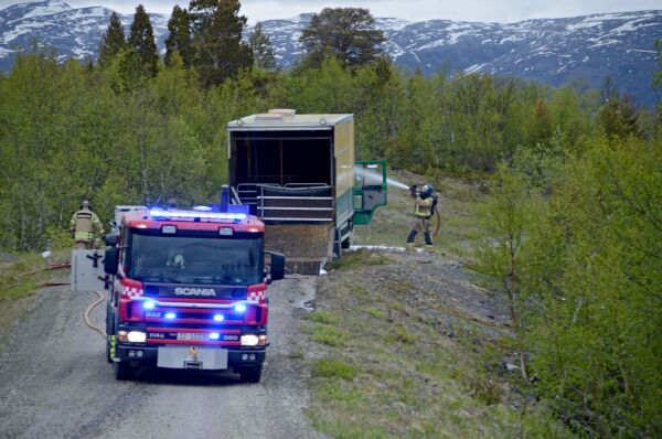 Brann i dyretransport