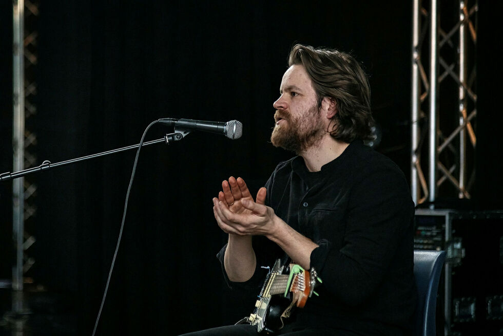 Viktor Wilhelmsen er tildelt statlig kunstnerstipend.
 Foto: Arne Hauge