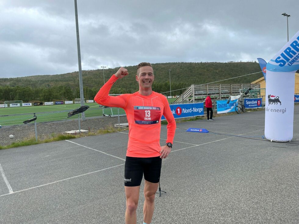 Erlend Skippervik Sætre fikk den imponerende maratontiden 2.44.26.
 Foto: Birgitte Wisur Olsen