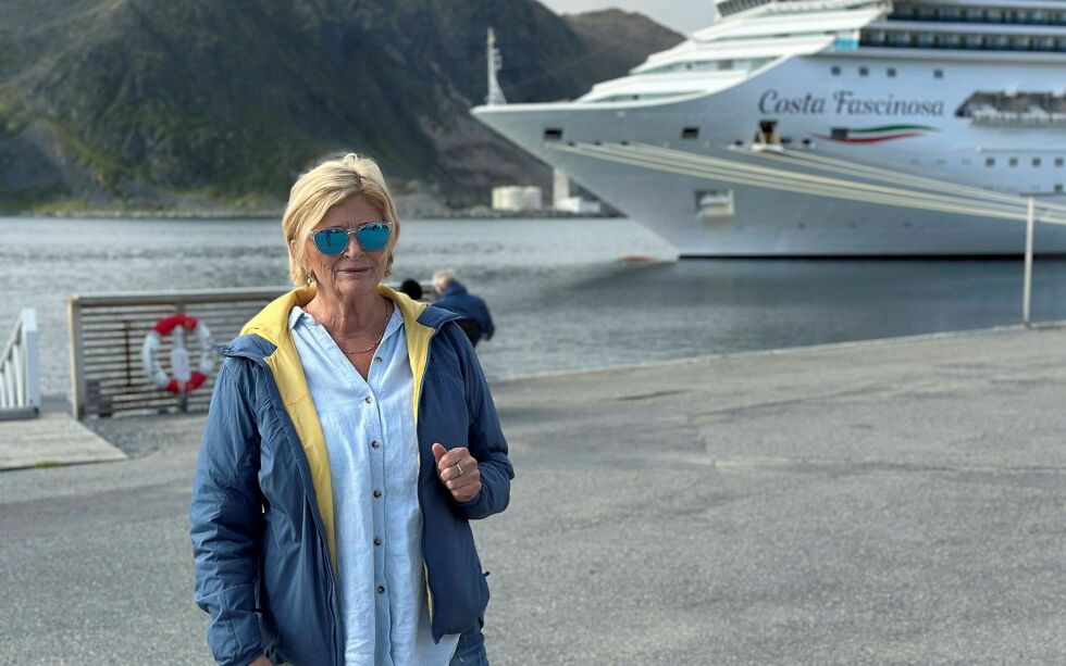 Kjellbjørg Mathiesen sier det er helt fantastisk at to cruisebåter har meldt sine anløp til Lakselv.
 Foto: Privat