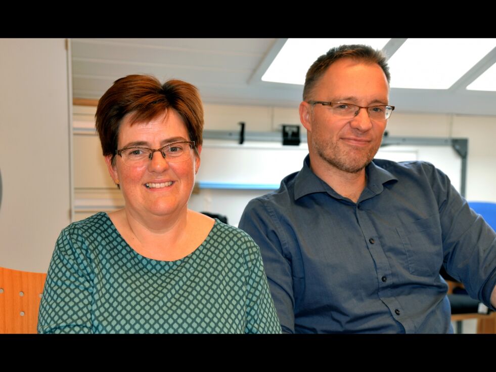 Vigdis Nygaard og Bård Kårtveit er i gang med sameutredning for nye Narvik.
 Foto: Steinar Solaas