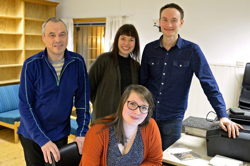 Styremedlemmer i IBSS. Bak fra venstre Tore Johnsen, Ánne Márjá Guttorm Graven, Runar Myrnes Balto, sittende Susanne Amalie Langstrand-Andersen.
 Foto: Steinar Solaas
