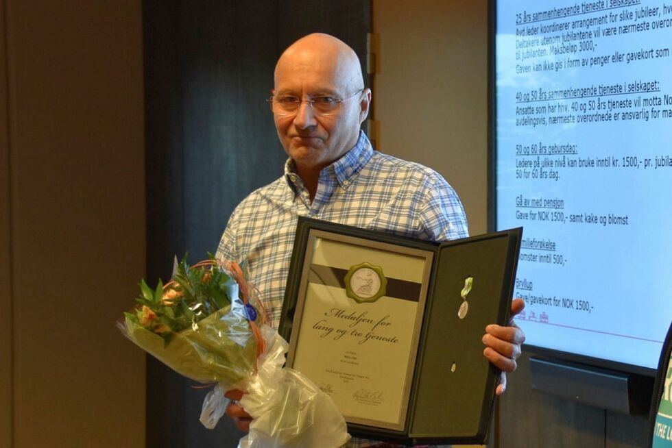 Kåre Olli sier han har stortrivdes på jobb sammen med mange flotte kollegaer.
 Foto: Sara Olaussen Stensvold