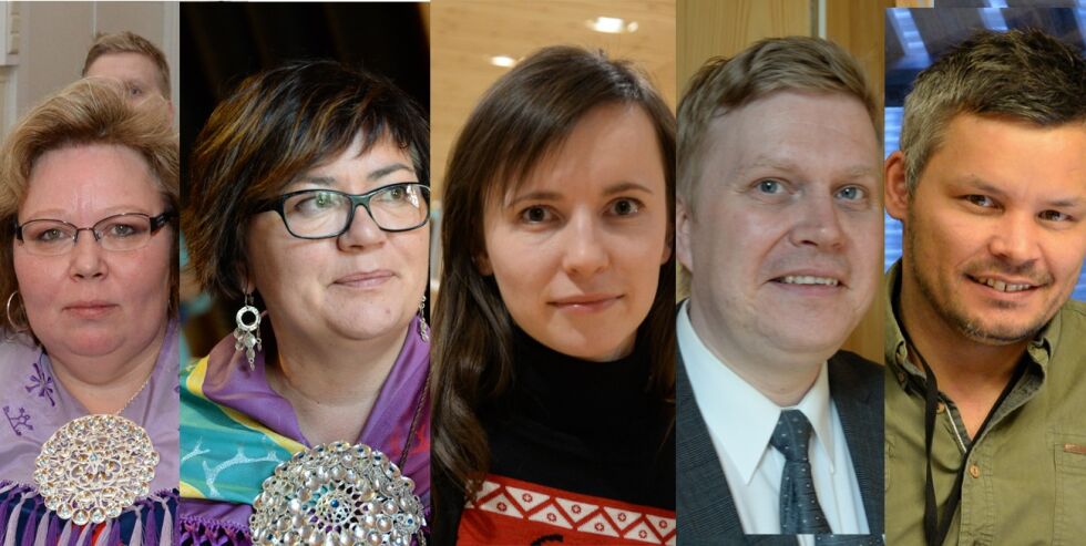 Ifølge Ságats kilder er dette det påtroppende sametingrådet: Vibeke Larsen (Ap), Mariann Wollmann Magga (Ap), Inger Eline Eriksen (Árja), Ronny Wilhelmsen (Ap) og Lars Filip Paulsen (Høyre)
 Foto: Steinar Solaas