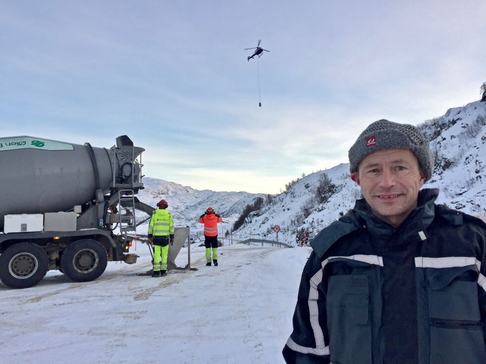 – Dette er som en liten månelanding for bygda, sier André Larssen.
 Foto: Åsa Márgget Anti