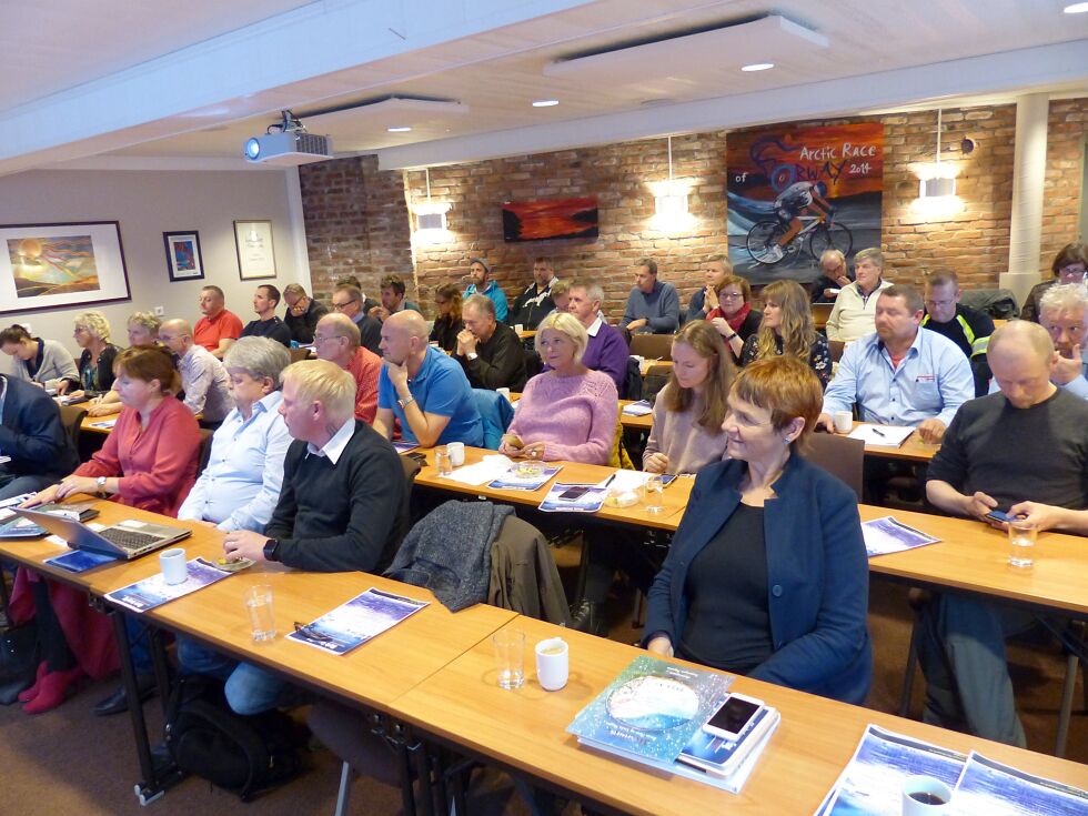 Det åpne seminaret om marin forsøpling i Honningsvåg torsdag 5. oktober samlet 55 deltakere fra offentlige institusjoner, organisasjoner og næringsliv.
 Foto: Geir Johansen