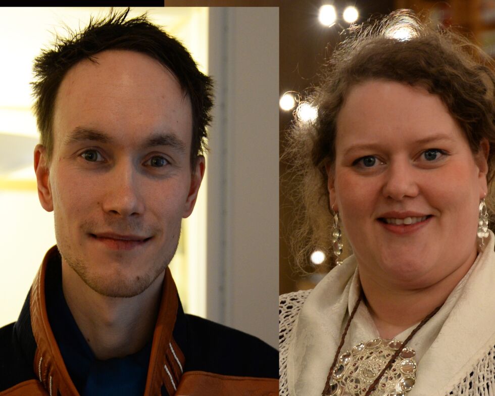 Politisk rådgiver Runar Myrnes Balto og sametingsråd Silje Karine Muotka  fikk en kort periode som deltidsstudenter.
 Foto: Steinar Solaas