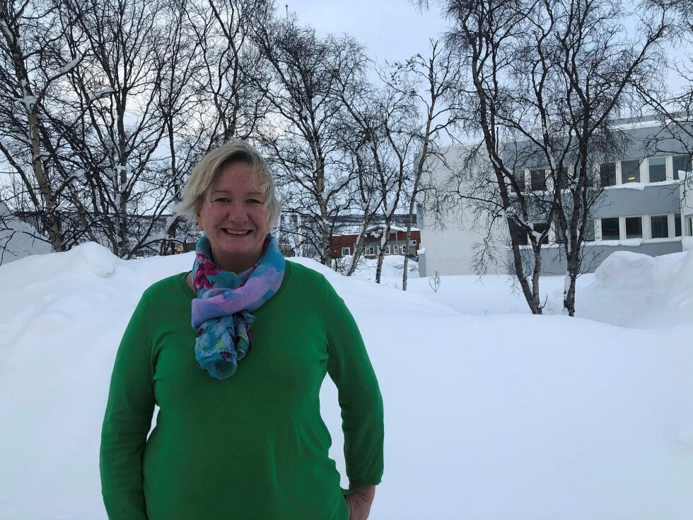 Terese Nyborg i Folkeakademiet Deatnu-Tana ønsker velkommen til filmfestival andre helga i mars.
 Foto: Birgitte Wisur Olsen