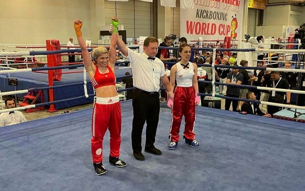 Oliva Braastad vant en kamp under World Cup i Istanbul i år.
 Foto: Privat