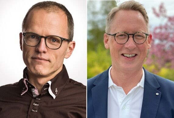 Stian Slotterøy Johnsen i Frivillighet Norge og Hans Christian Lillehagen fra Stiftelsen Dam
 Foto: Stian Slotterøy Johnsen, generalsekretær i Frivillighet Norge/ Presse