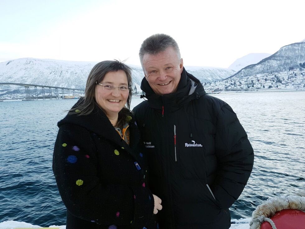 To på topp: Toril Bakken Kåven fra Alta og Roar Olsen fra Lyngen frister lykken i fylkestingsvalget.
 Foto: Nordkalottfolket
